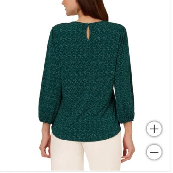 NWT Adrianna Papell Women's 3/4 Sleeve Blouse - Picture 3 of 5